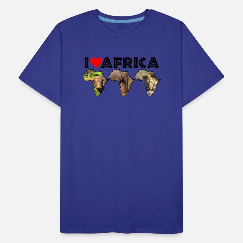 I Heart Africa Wildlife Continent Collage Trio
