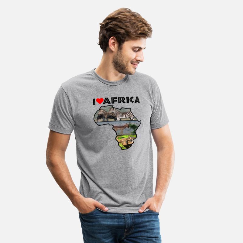 I Heart Africa Wildlife Continent Collage