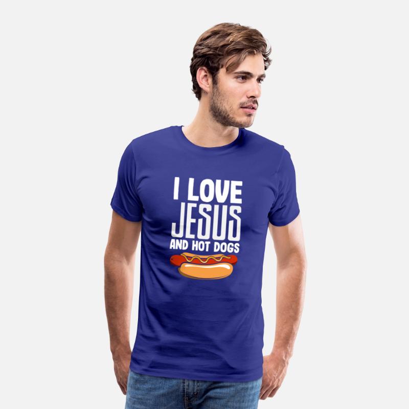 I Love Jesus And Hot Dogs Fun Design