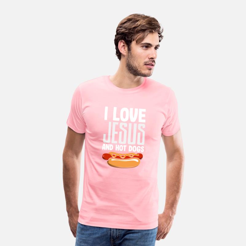 I Love Jesus And Hot Dogs Fun Design