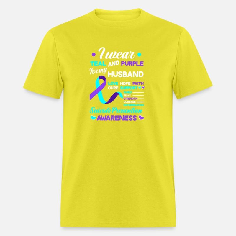 I Wear Teal Purple For My Husband Suicide Preventi