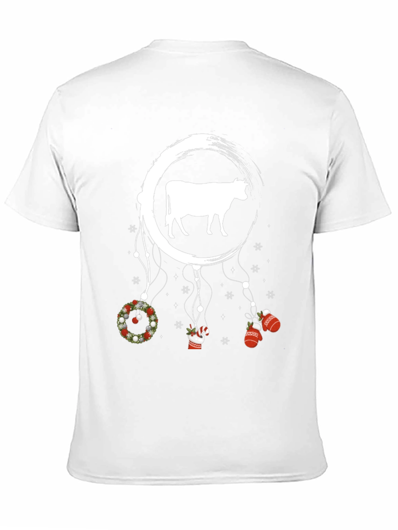 Festive Cow Dreamcatcher Graphic Tee