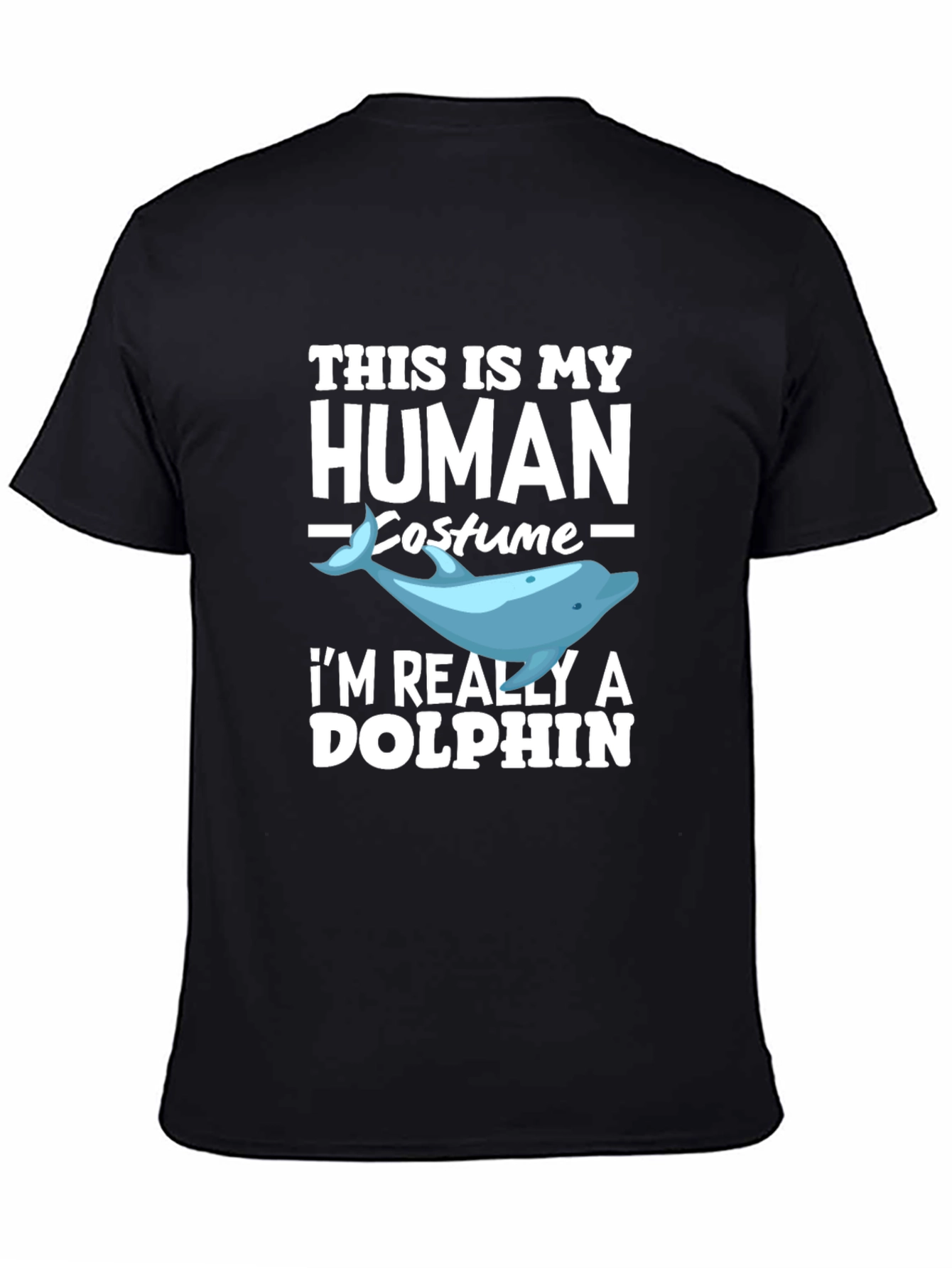 Human Costume Dolphin Graphic T-Shirt