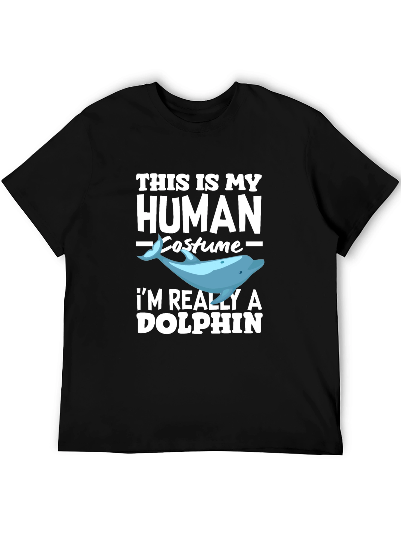 Human Costume Dolphin Graphic T-Shirt