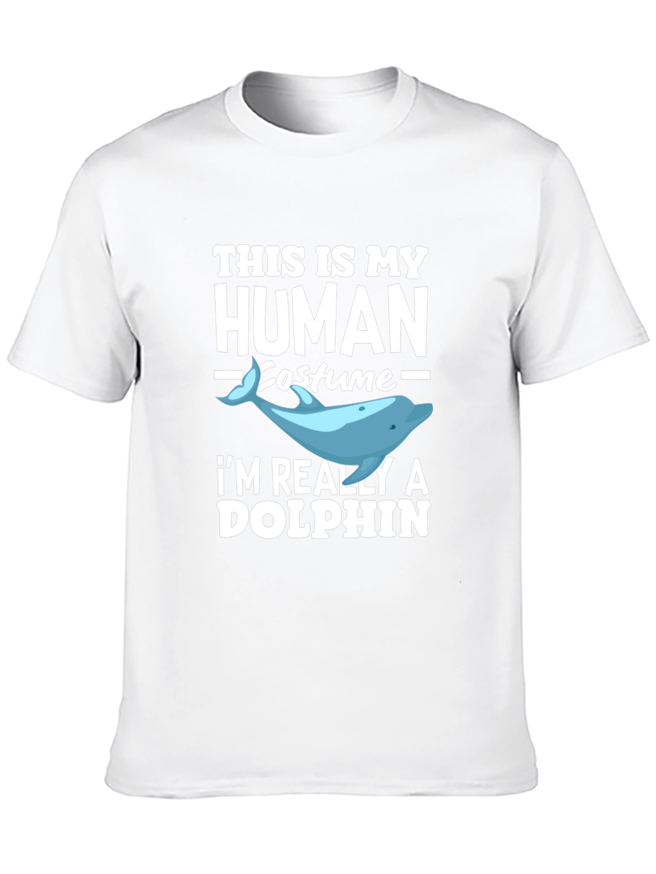Human Costume Dolphin Graphic T-Shirt