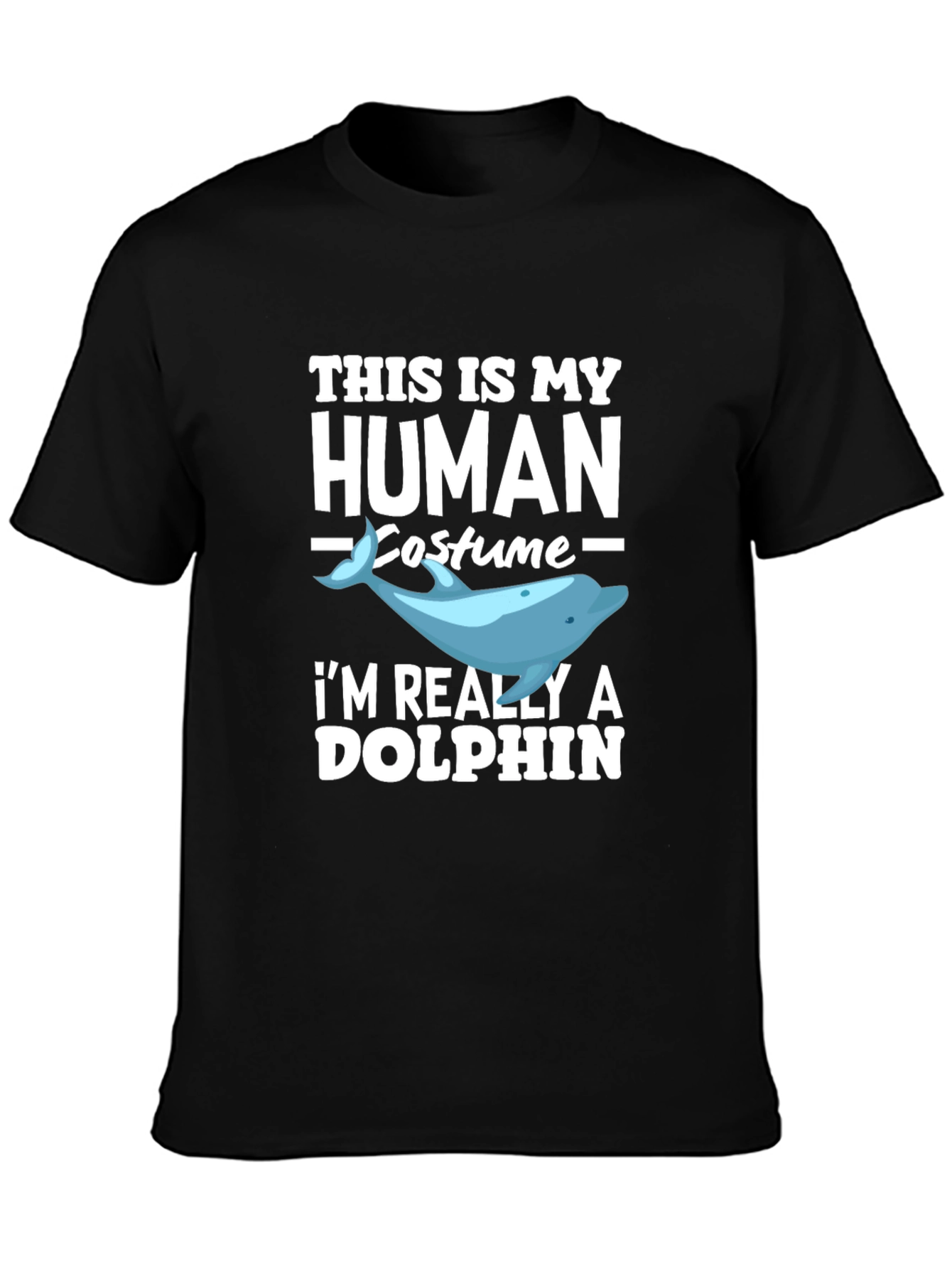 Human Costume Dolphin Graphic T-Shirt