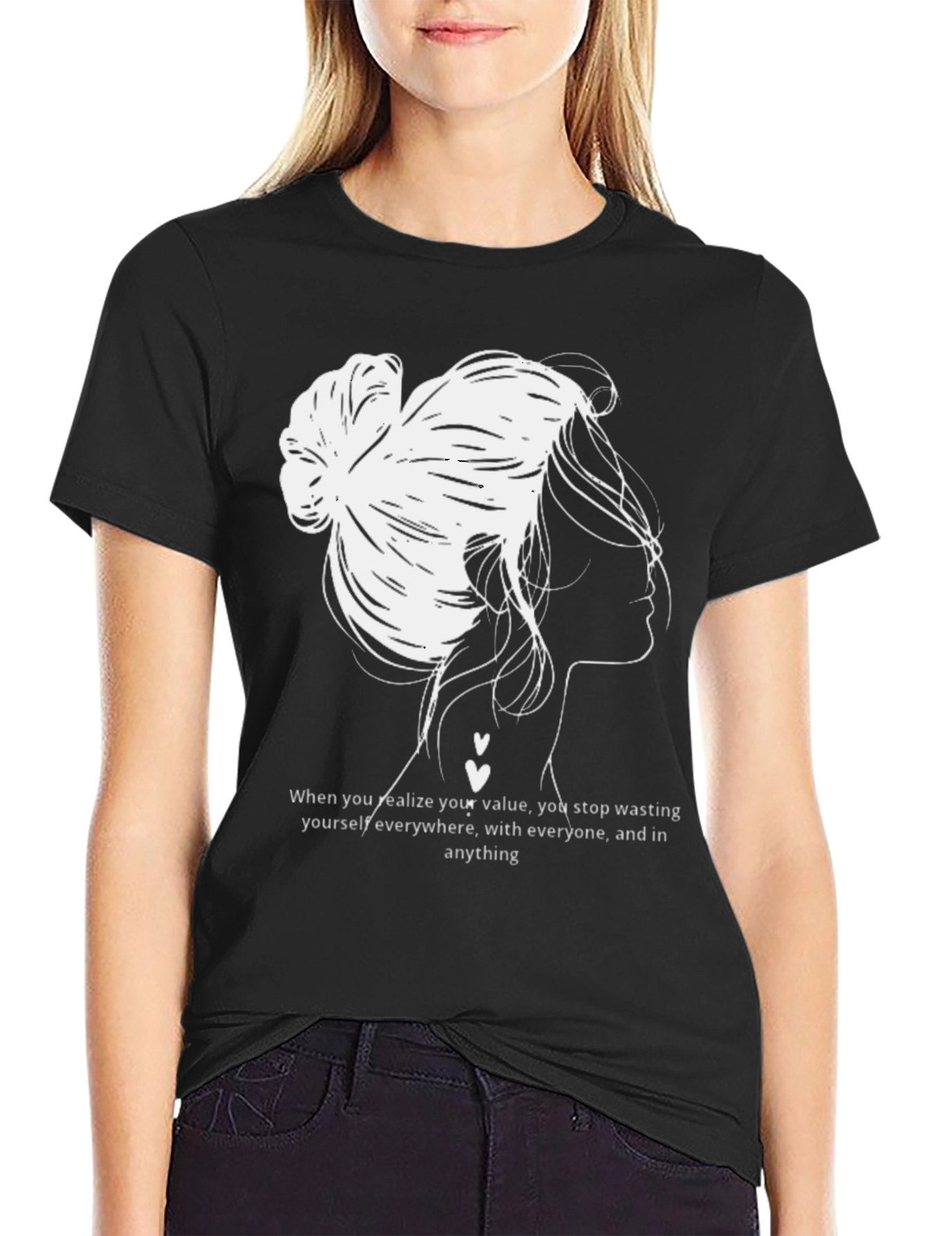 Value Woman Graphic Tee - Black
