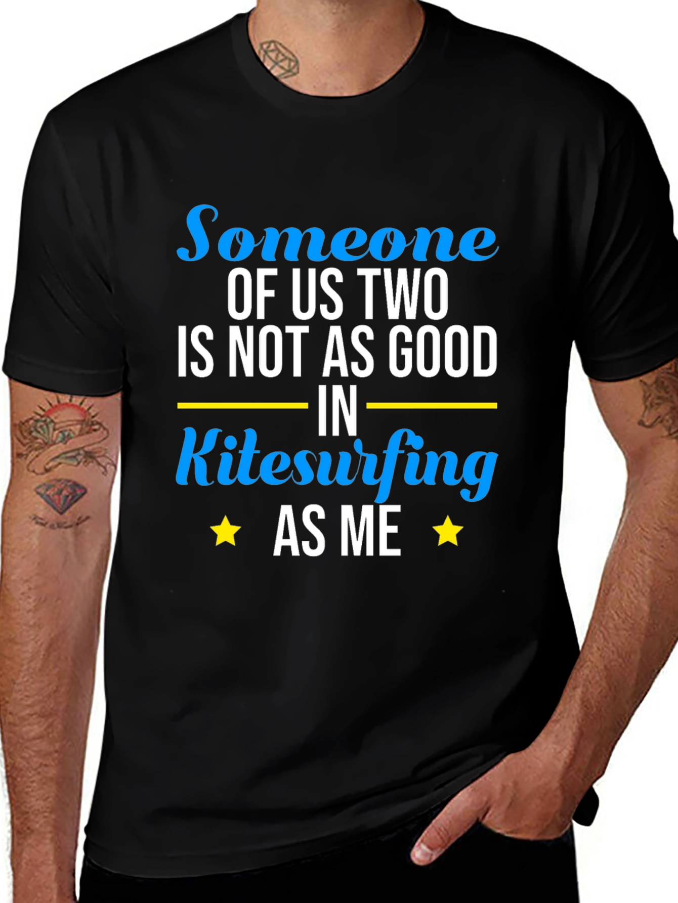 Kitesurfing T-Shirt - Someone of Us Two Design
