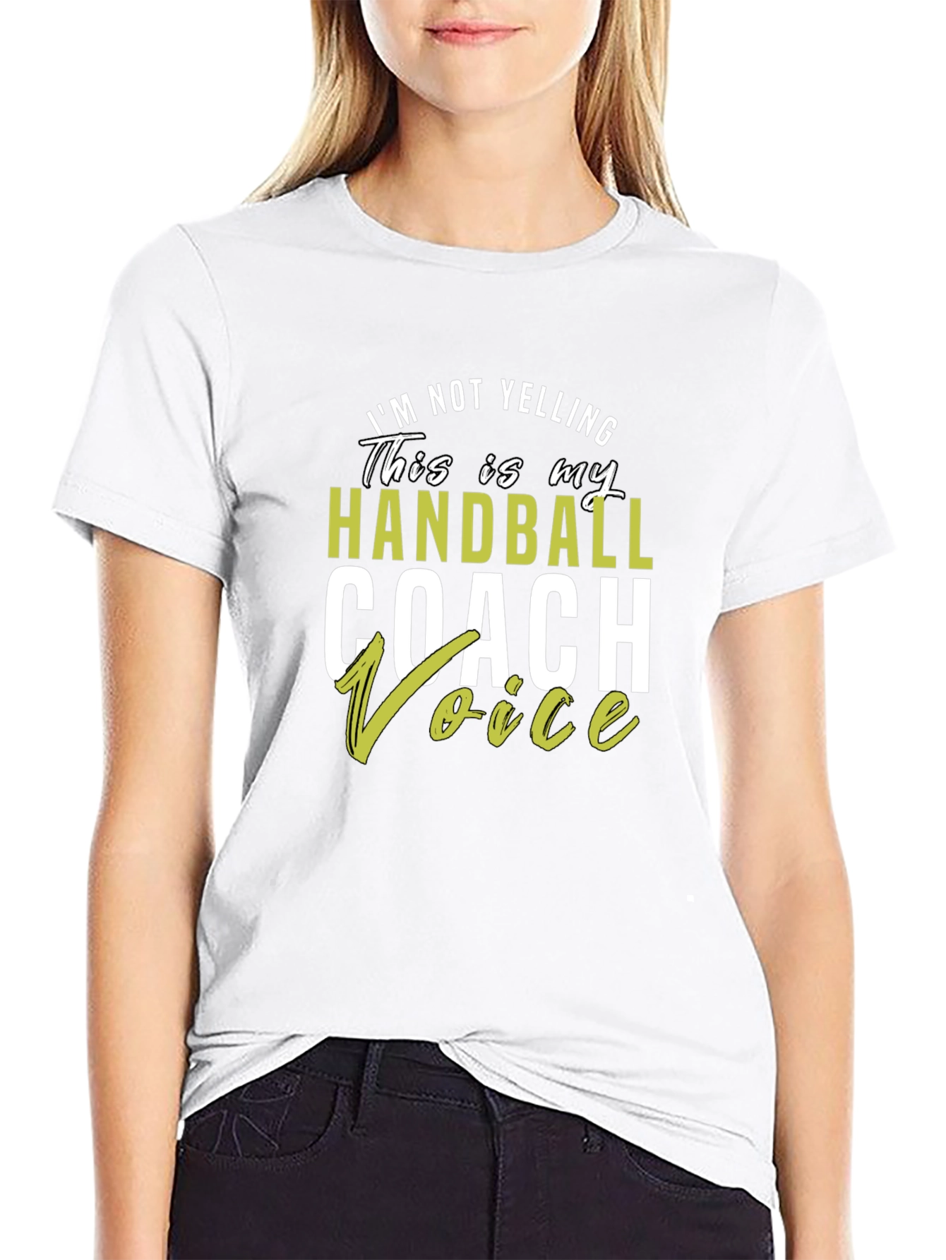 Handball Coach Voice T-Shirt - Novelty Gift Tee