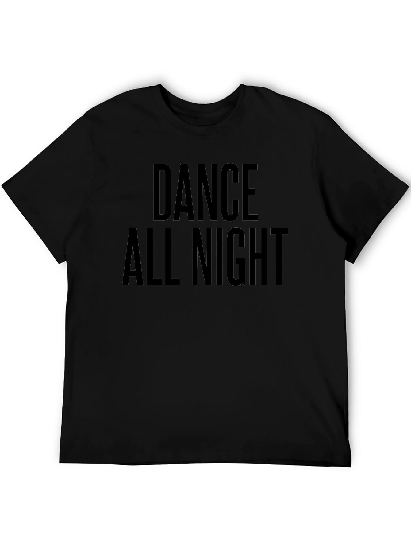 Dance All Night Black Graphic Tee