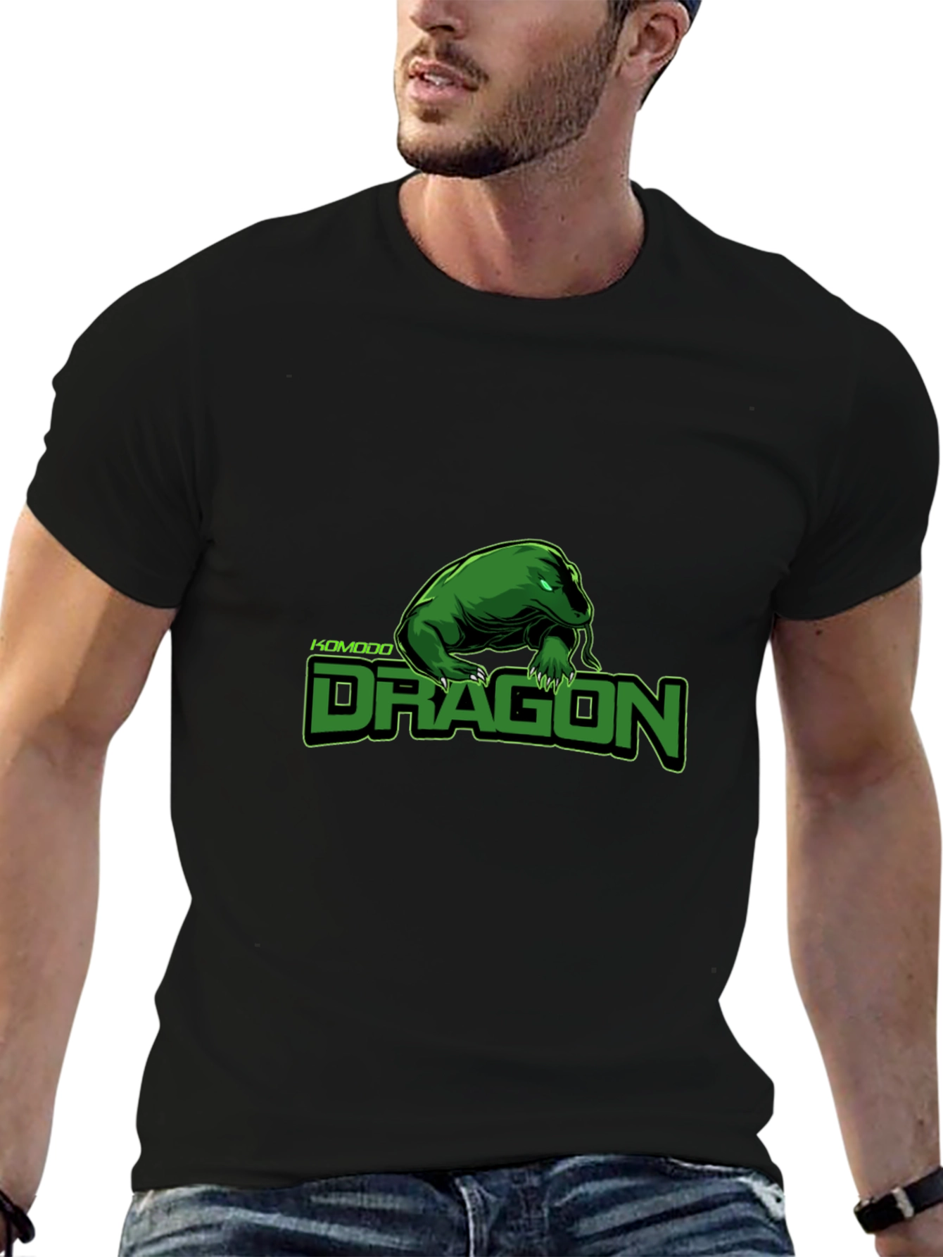 Komodo Dragon Graphic T-Shirt - Cool Reptile Tee