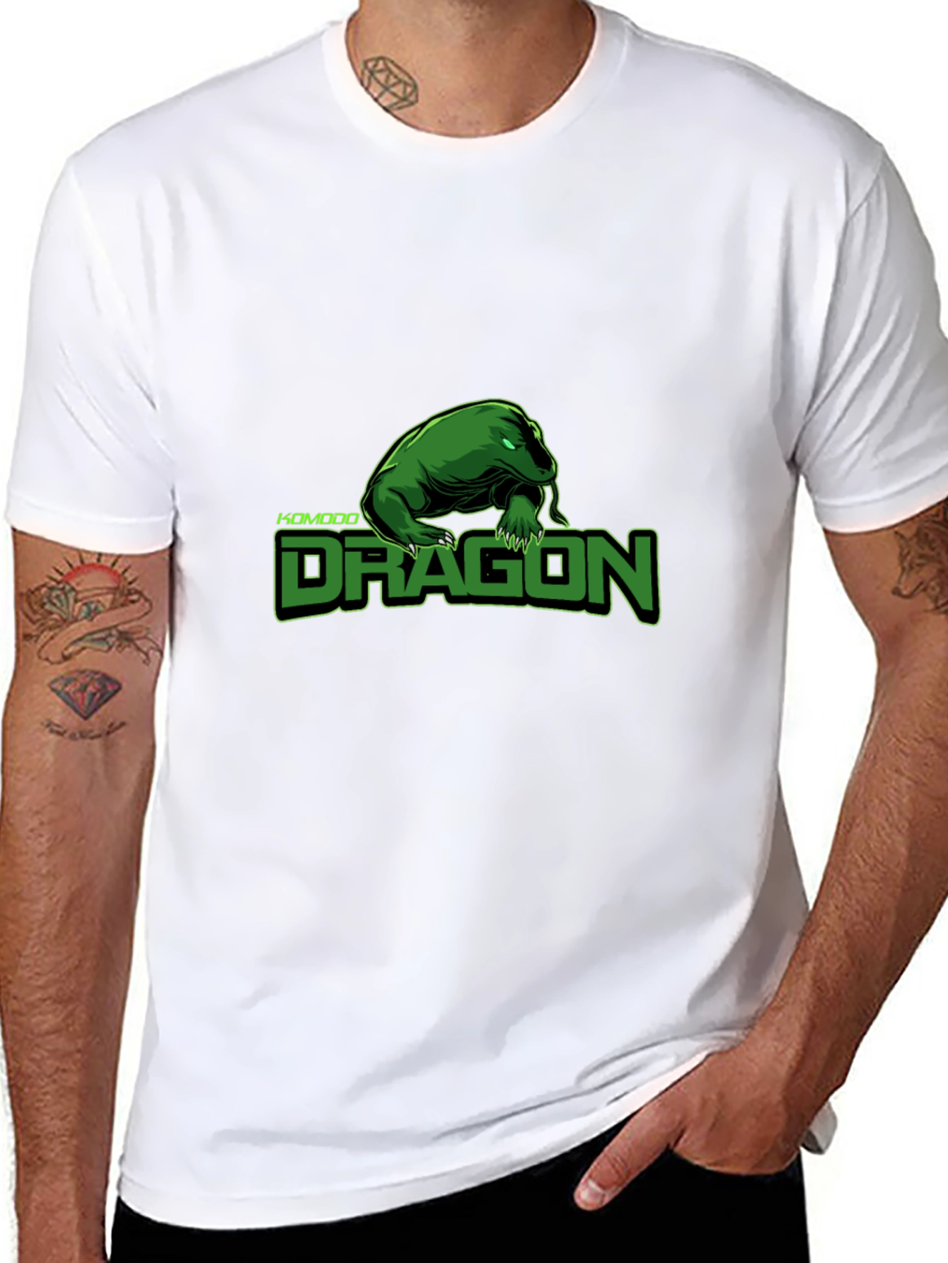 Komodo Dragon Graphic T-Shirt - Cool Reptile Tee