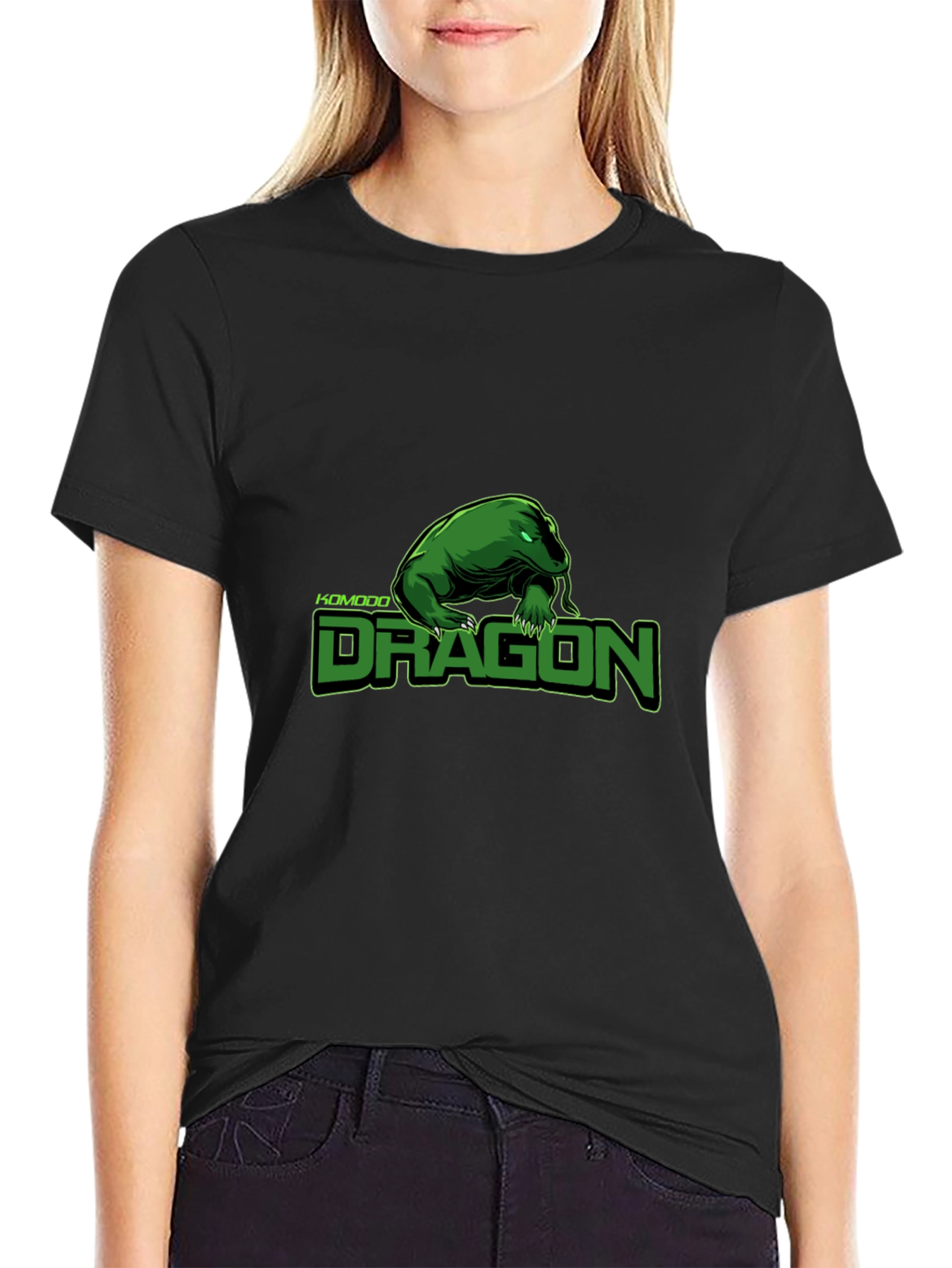 Komodo Dragon Graphic T-Shirt - Cool Reptile Tee