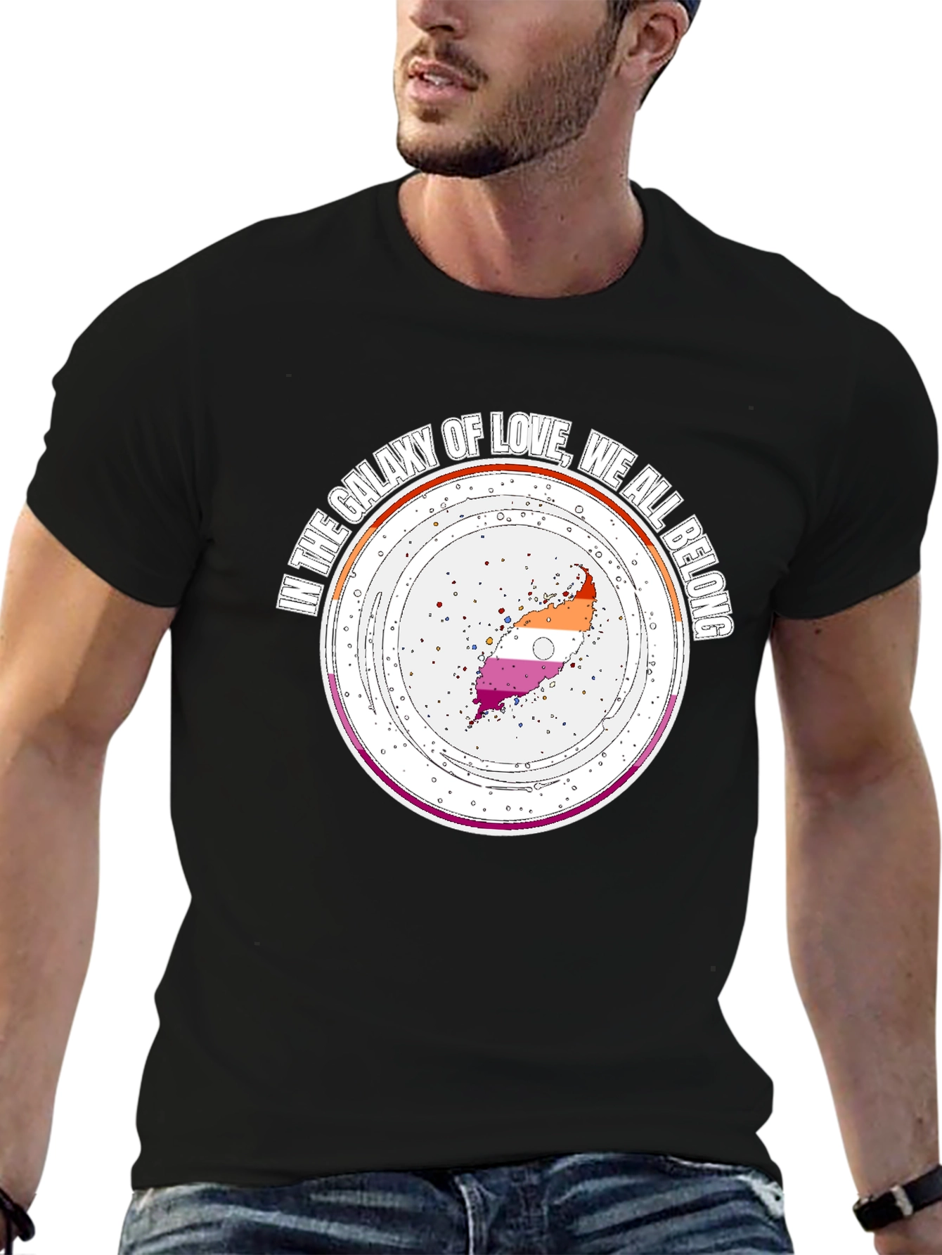 Galaxy of Love Lesbian Pride T-Shirt