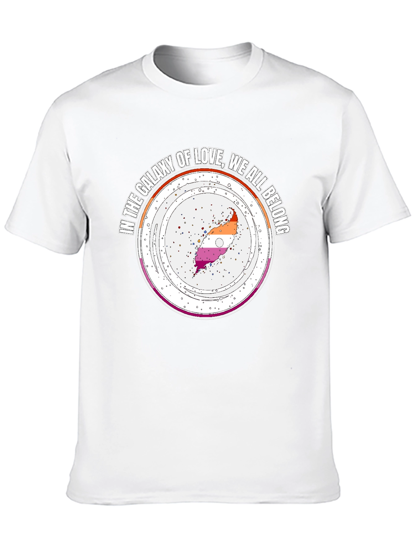 Galaxy of Love Lesbian Pride T-Shirt