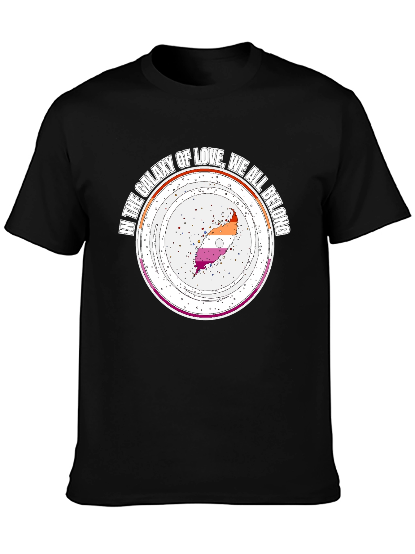 Galaxy of Love Lesbian Pride T-Shirt