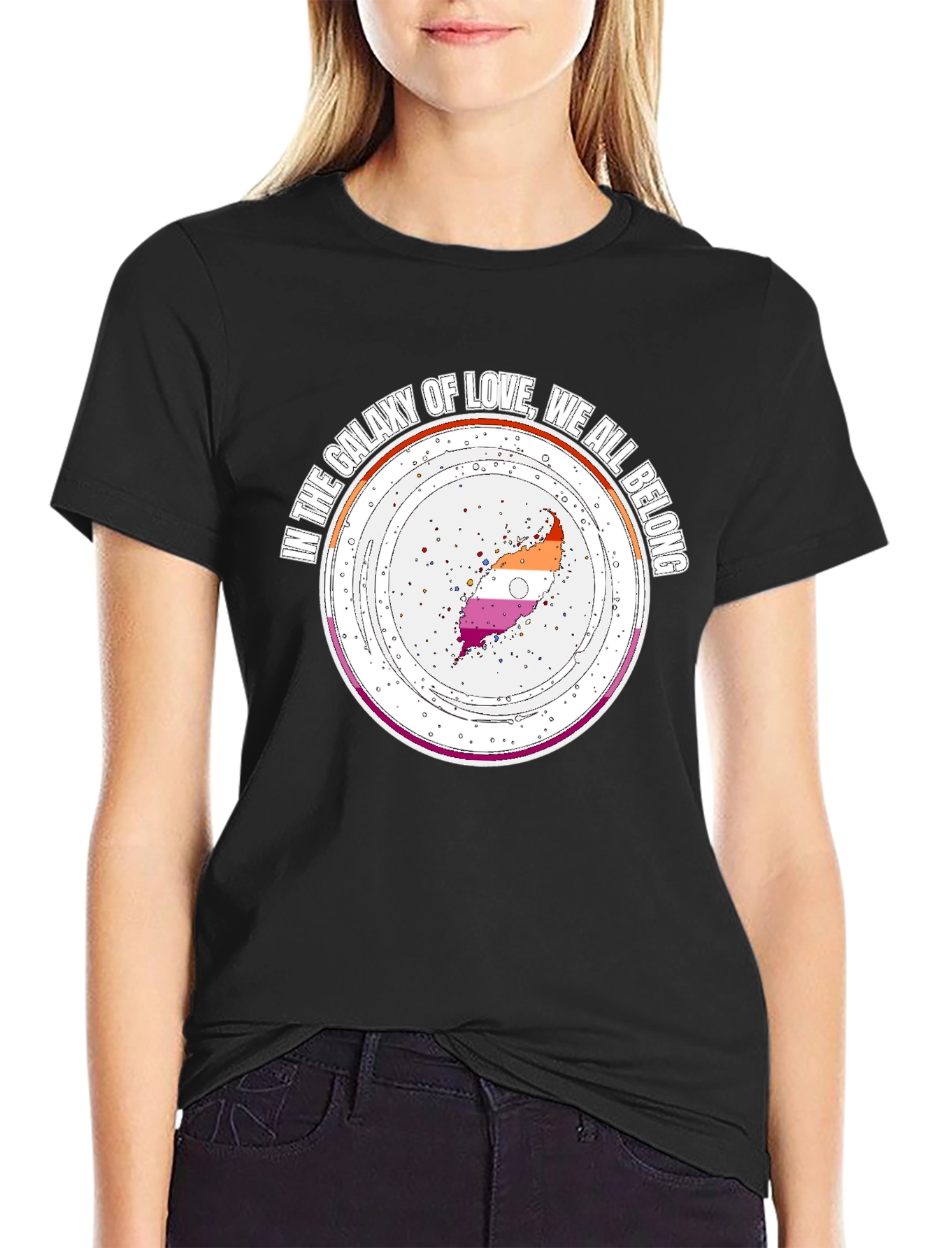 Galaxy of Love Lesbian Pride T-Shirt