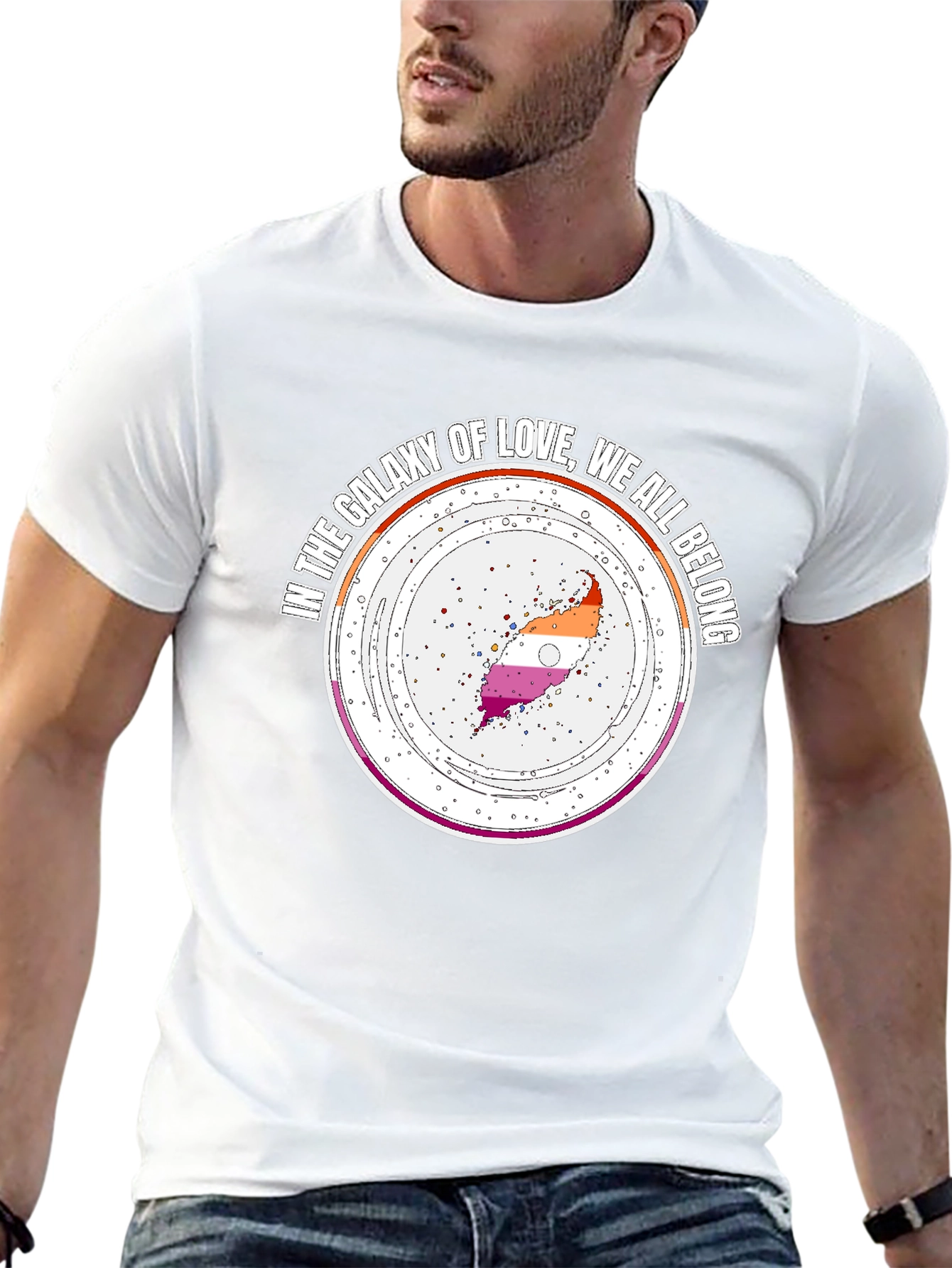 Galaxy of Love Lesbian Pride T-Shirt