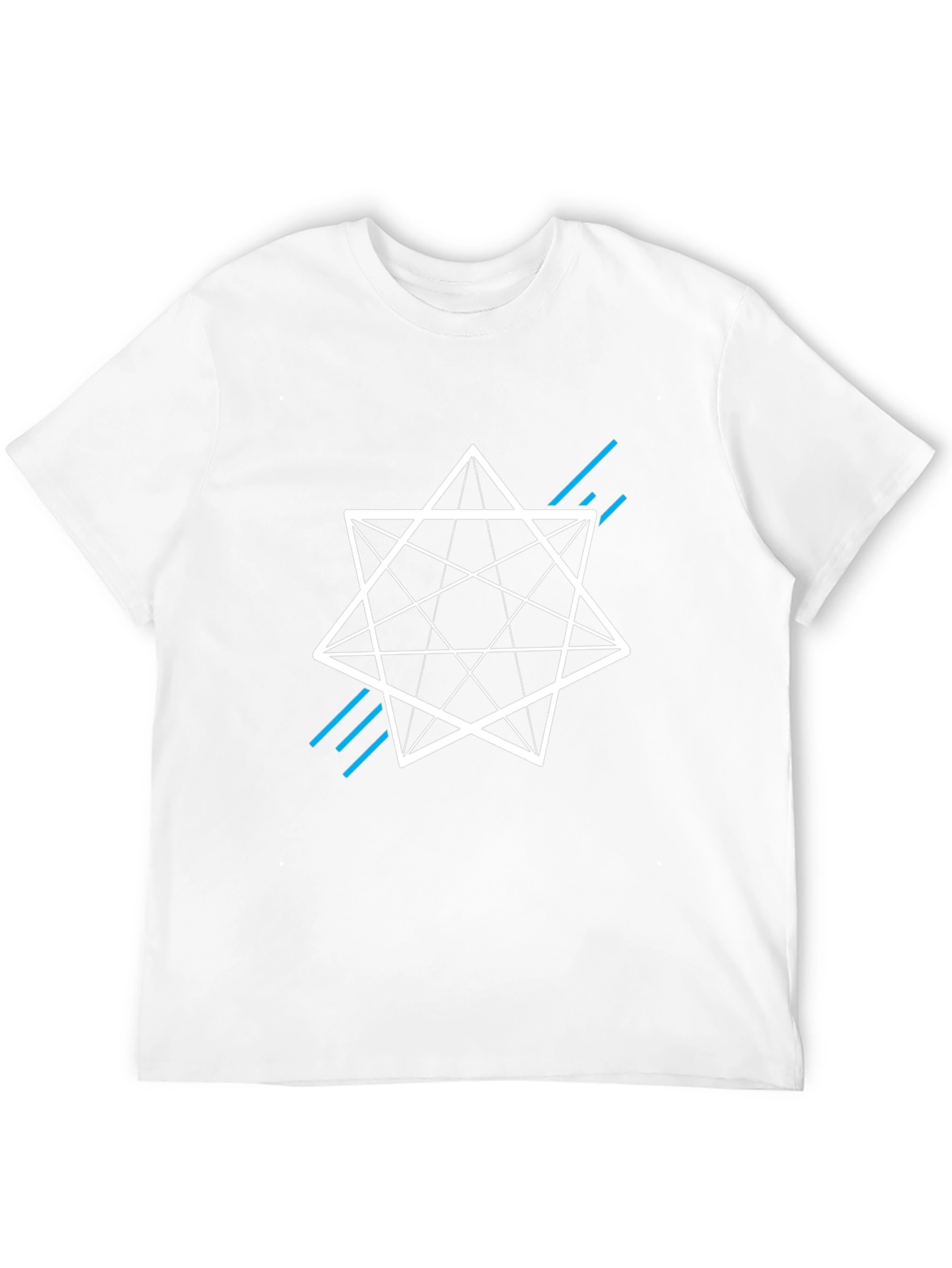 Geometric Star Graphic Tee - Modern Style