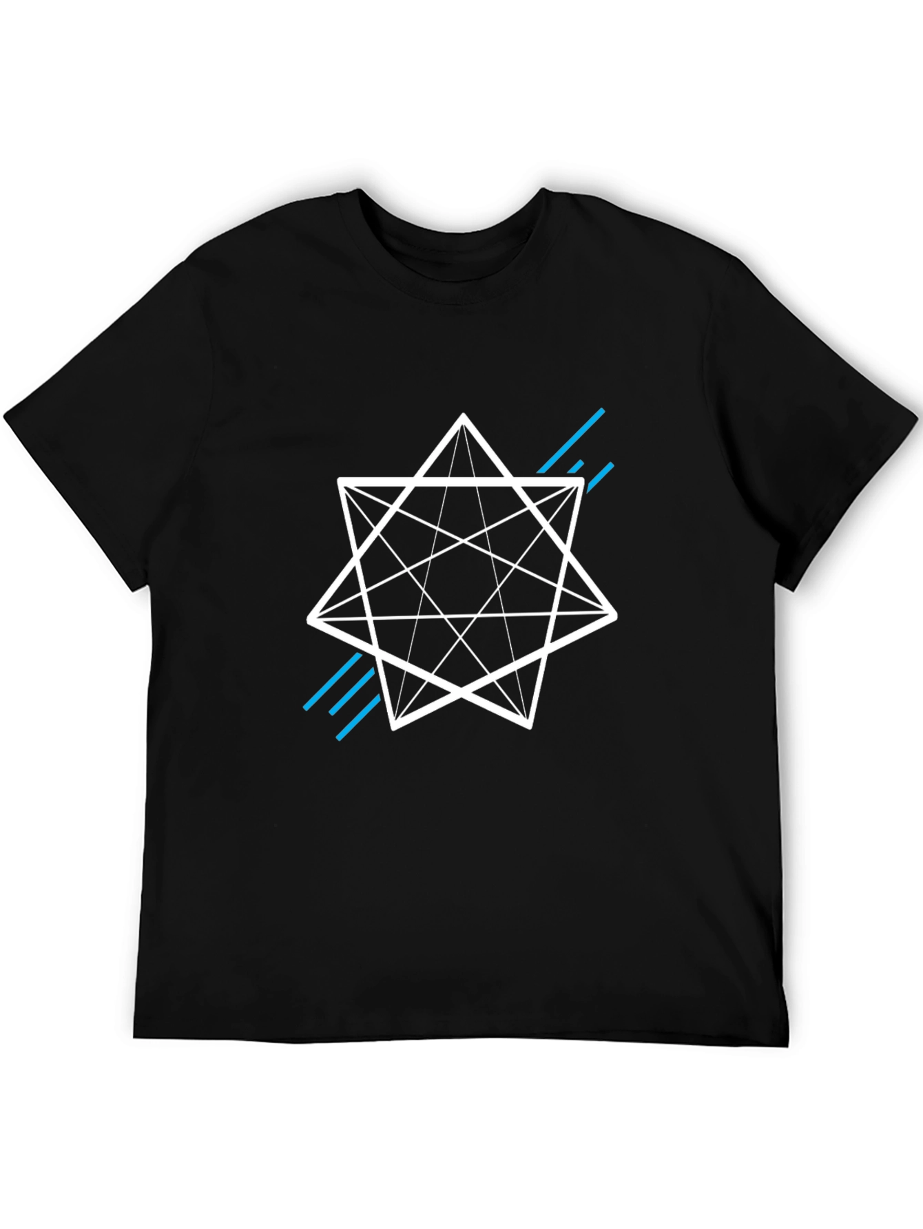 Geometric Star Graphic Tee - Modern Style