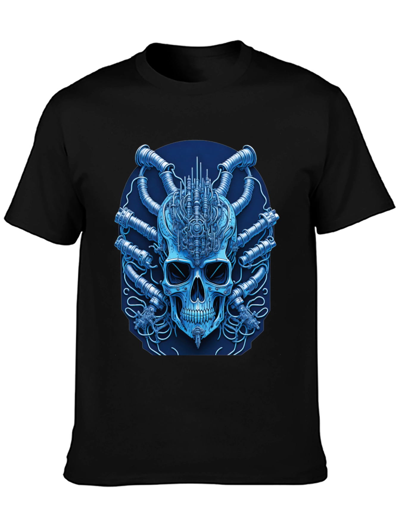 Cyberpunk Skull T-Shirt - Unique Graphic Tee
