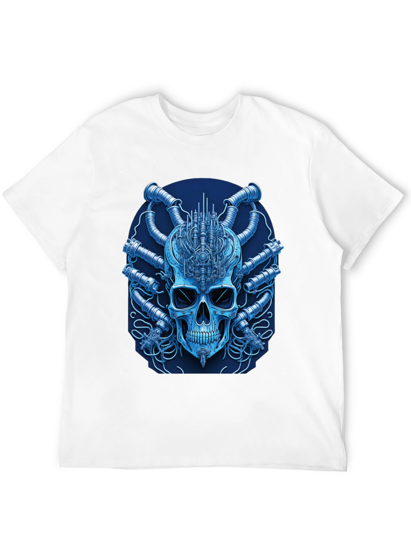 Cyberpunk Skull T-Shirt - Unique Graphic Tee