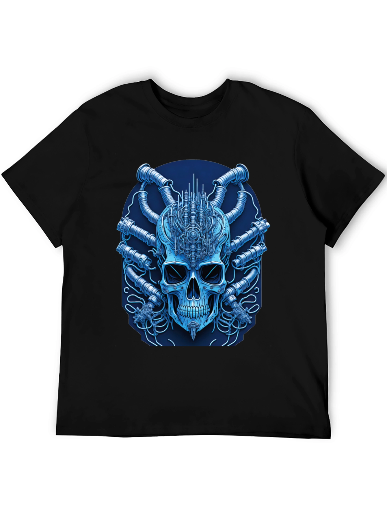 Cyberpunk Skull T-Shirt - Unique Graphic Tee