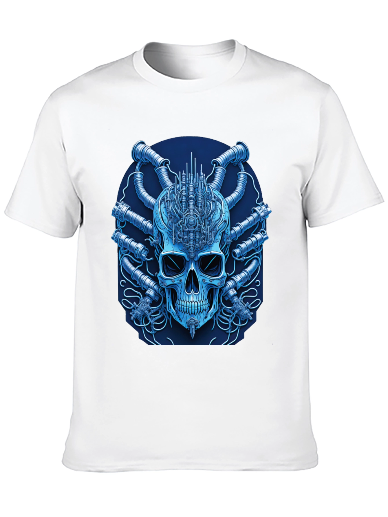 Cyberpunk Skull T-Shirt - Unique Graphic Tee