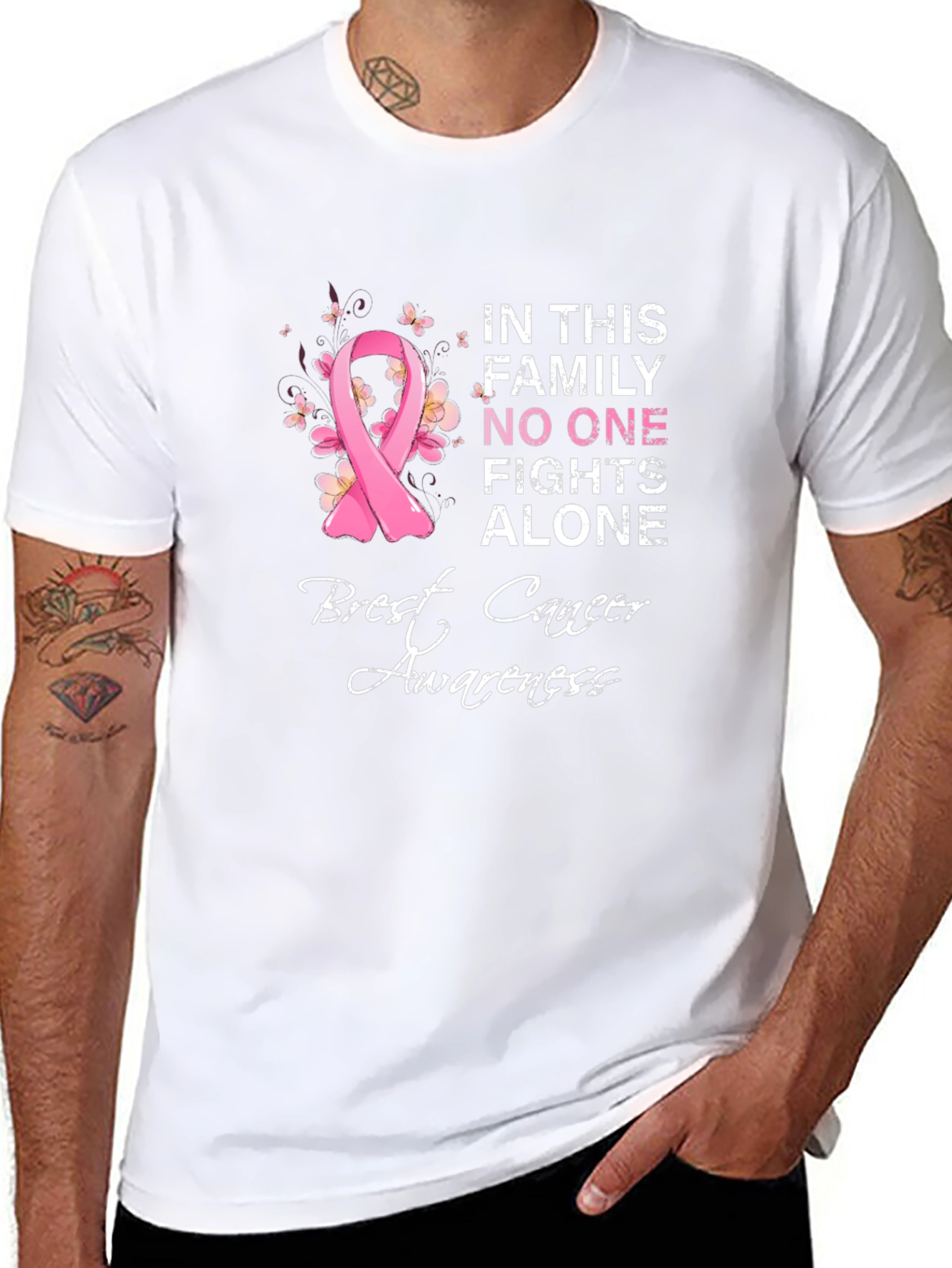 Breast Cancer Awareness Graphic T-Shirt