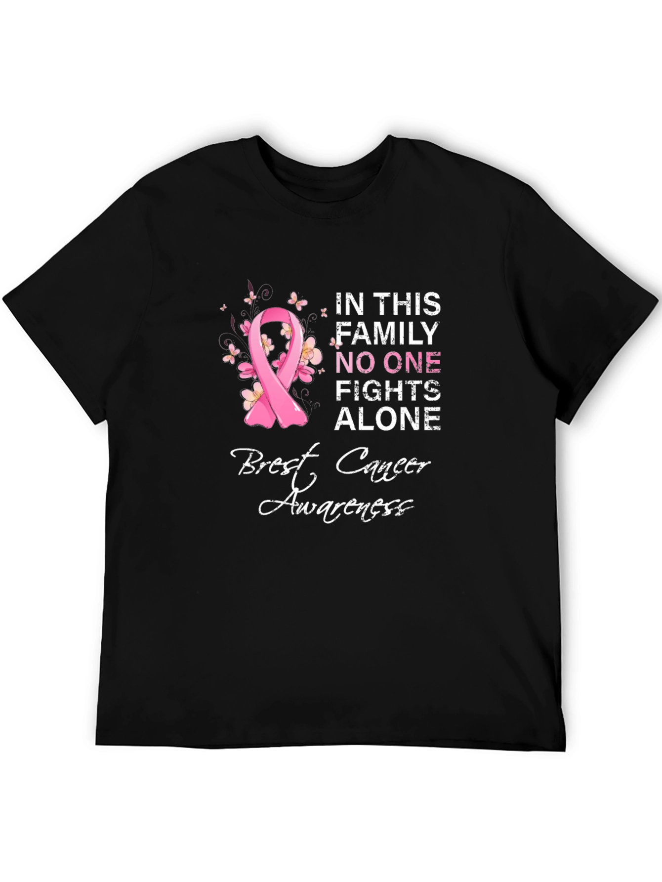 Breast Cancer Awareness Graphic T-Shirt
