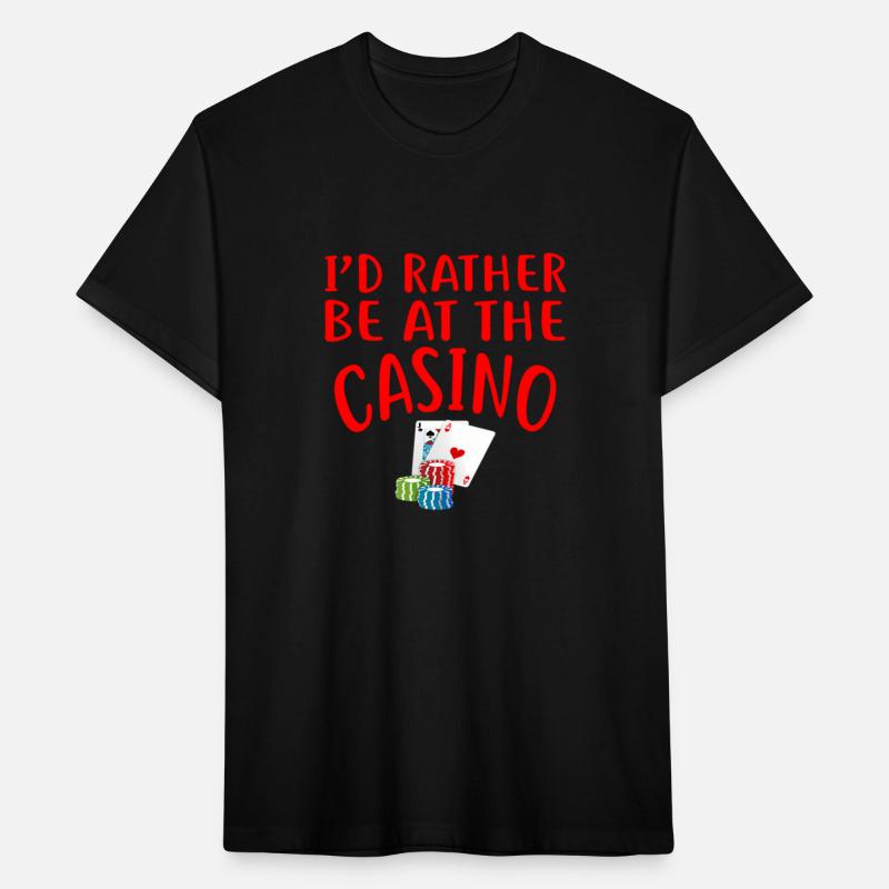 I'D Rather Be At The Casino Casino Gambler Red