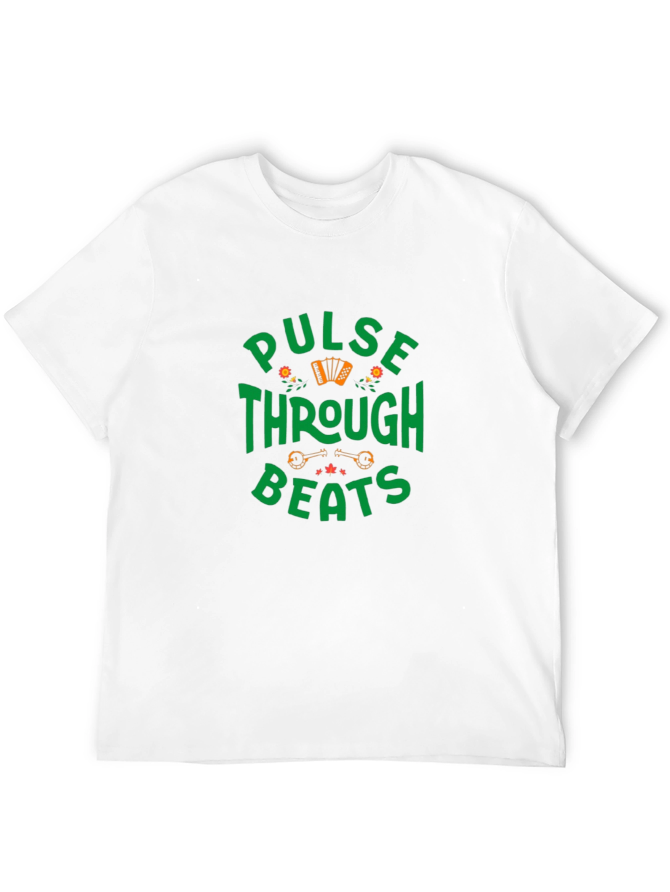 Pulse Through Beats Graphic T-Shirt - Black