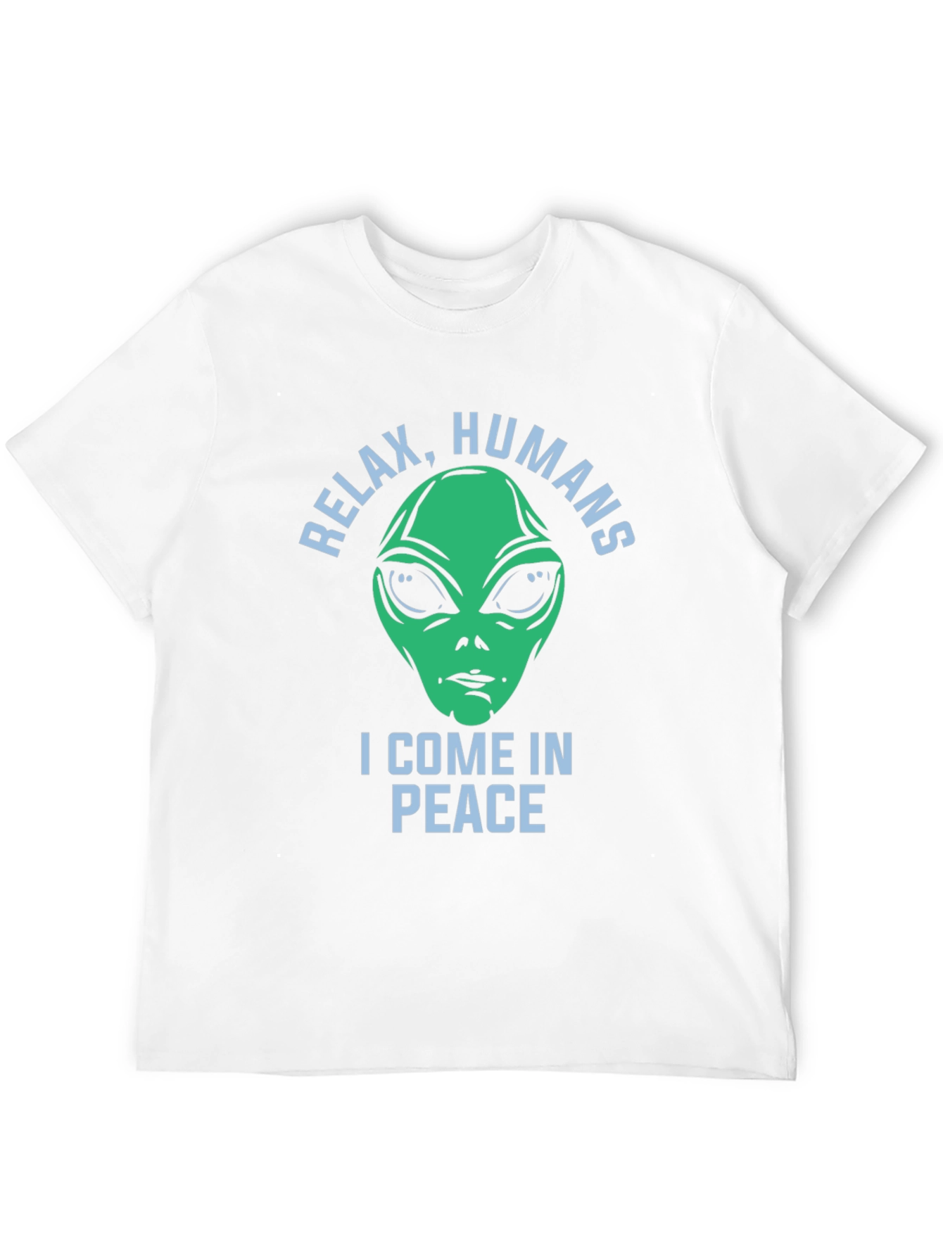 Relax Humans Alien Graphic T-Shirt