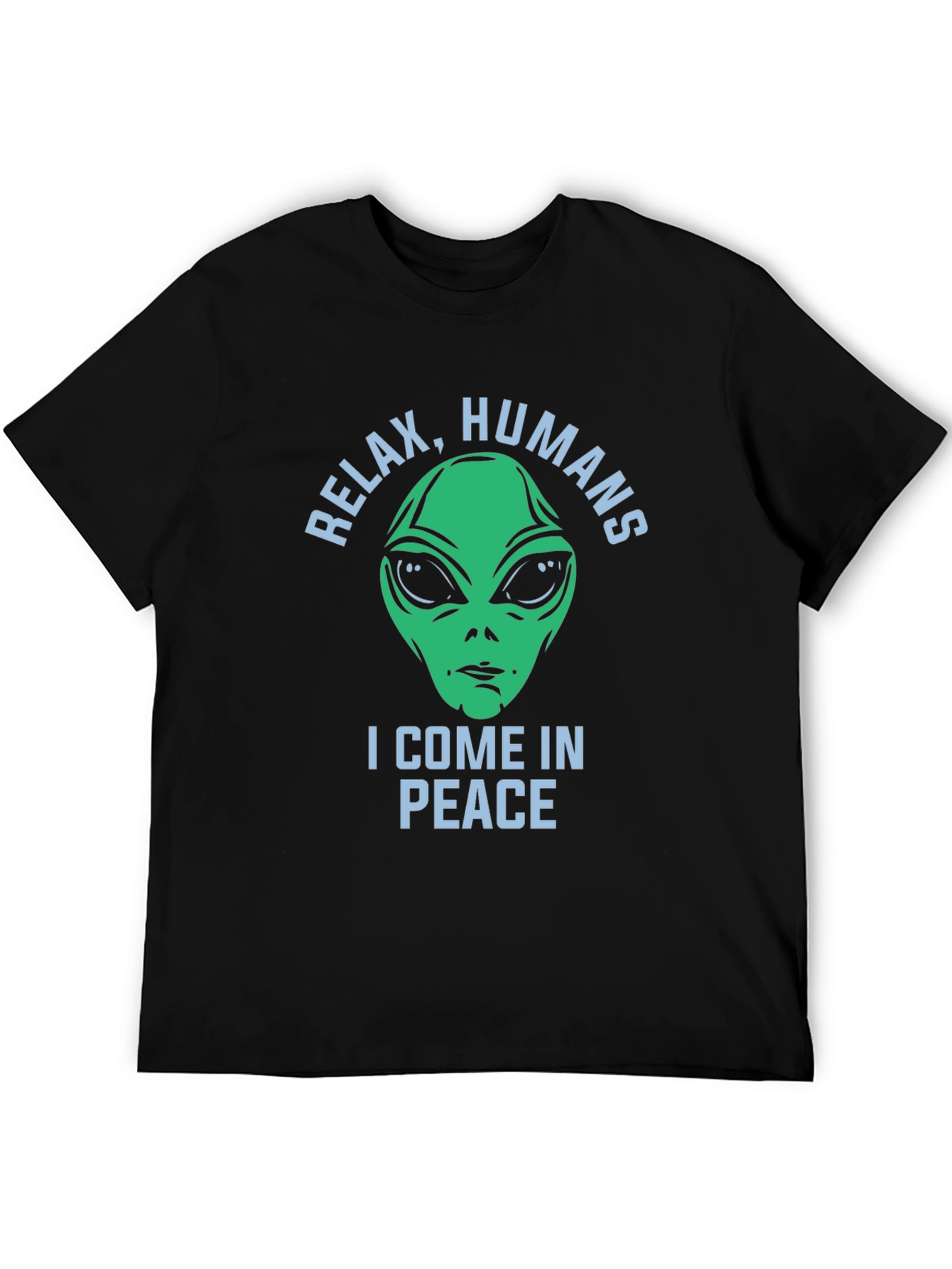 Relax Humans Alien Graphic T-Shirt