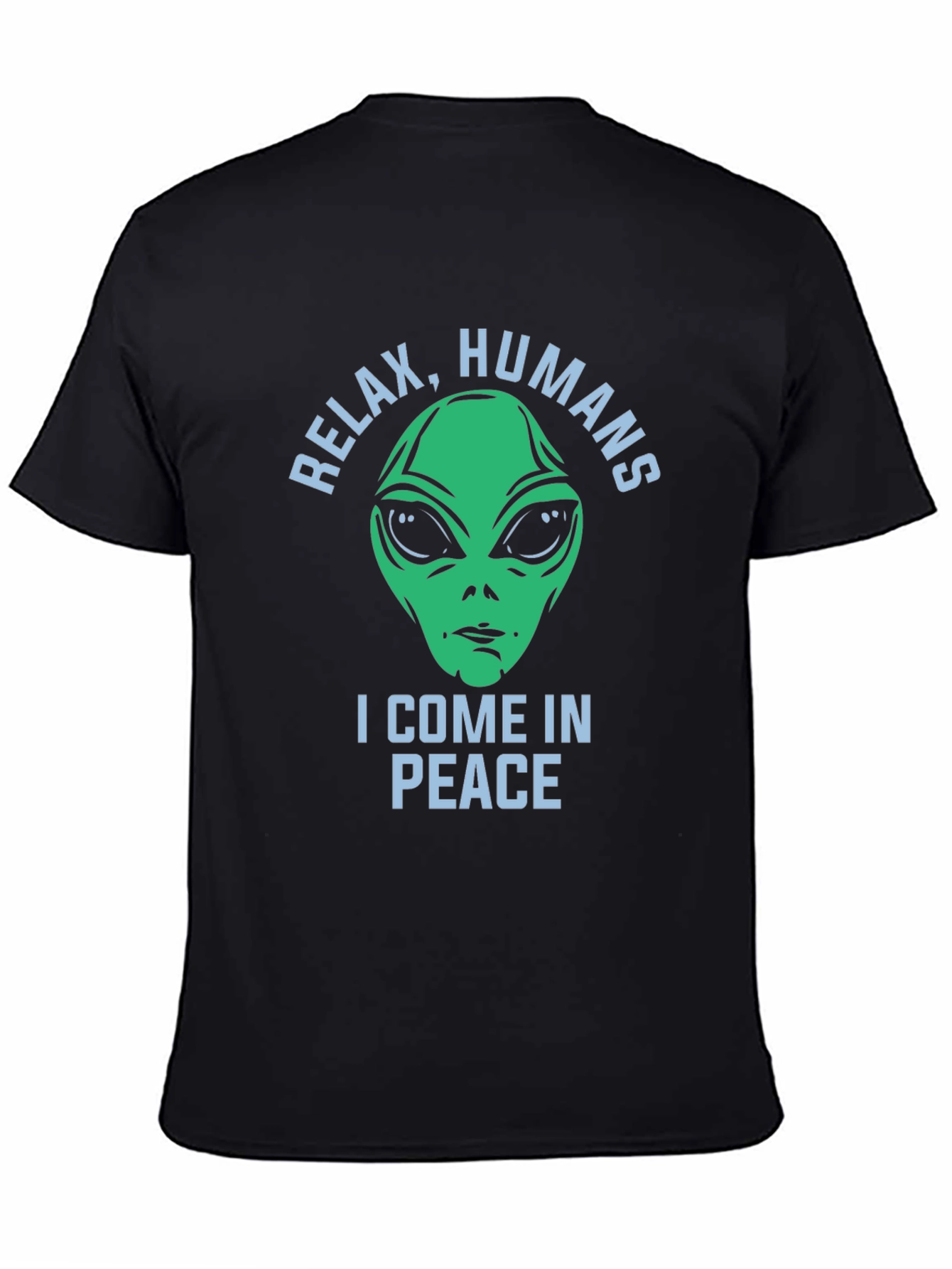 Relax Humans Alien Graphic T-Shirt
