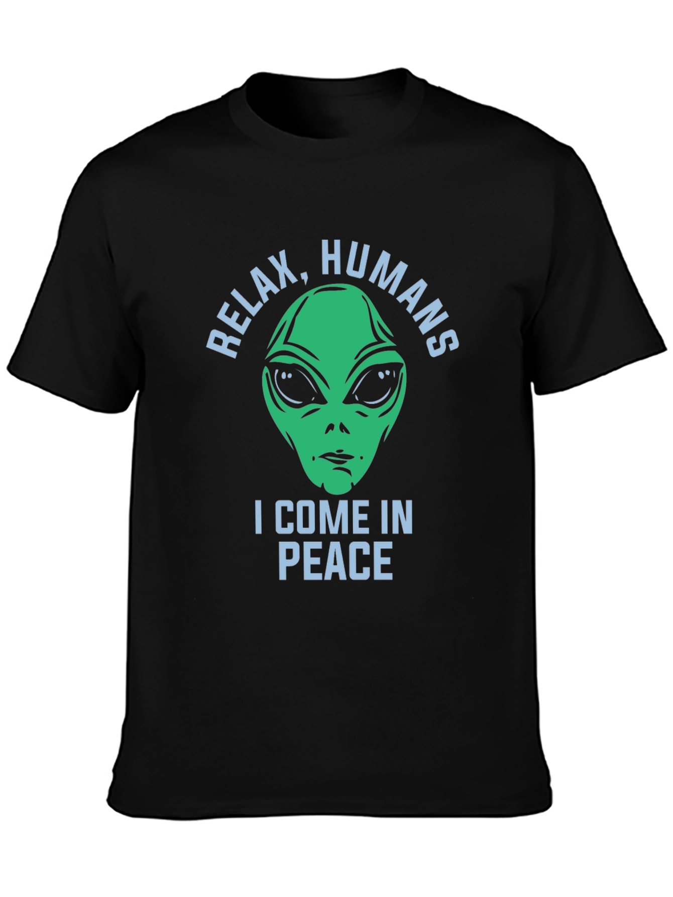 Relax Humans Alien Graphic T-Shirt
