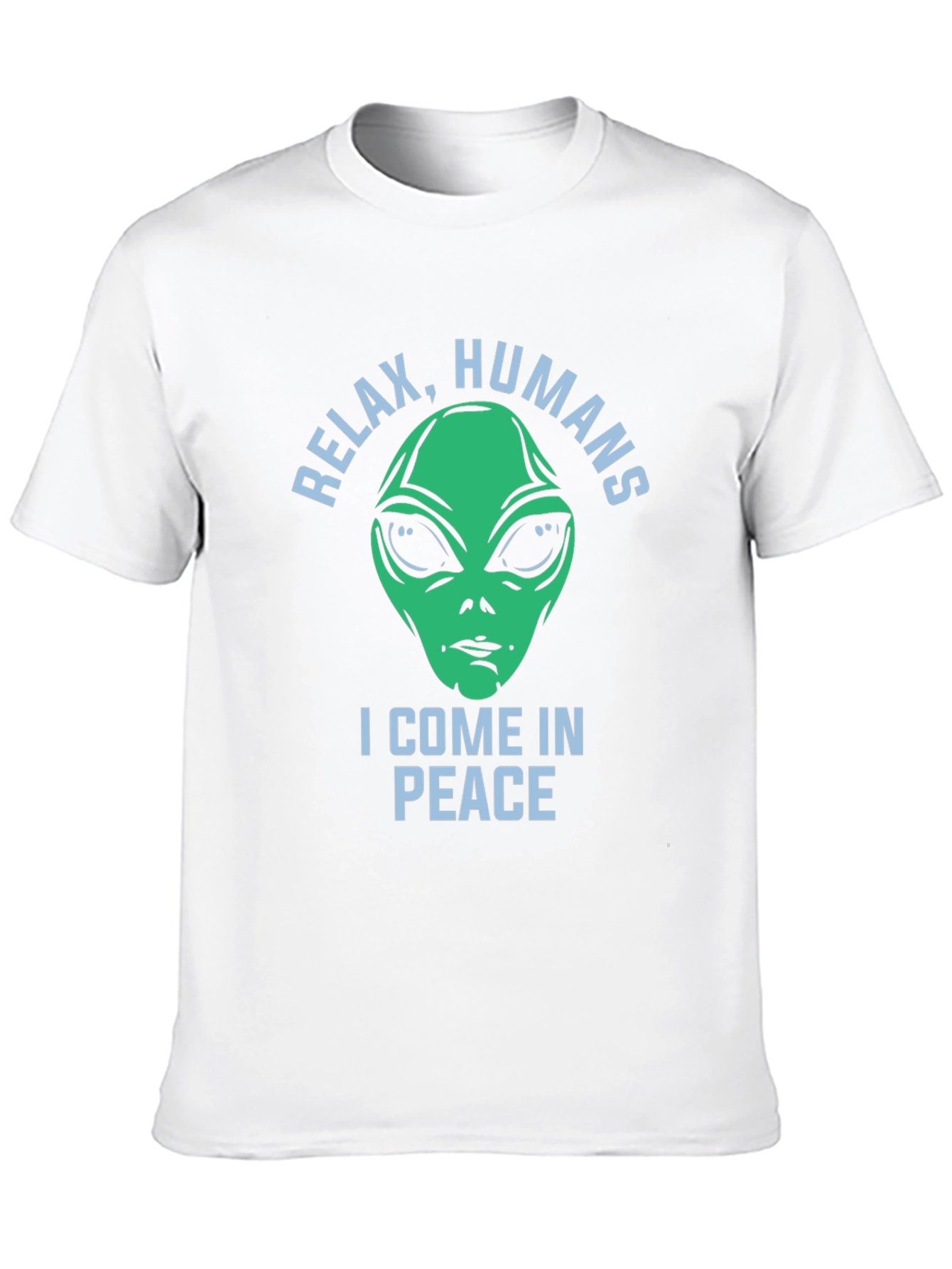 Relax Humans Alien Graphic T-Shirt