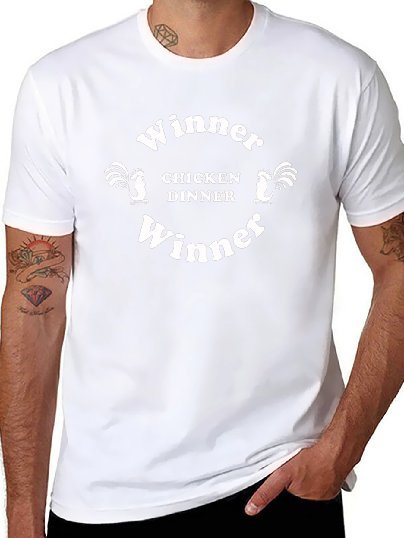 Winner Winner Chicken Dinner Black Graphic Tee