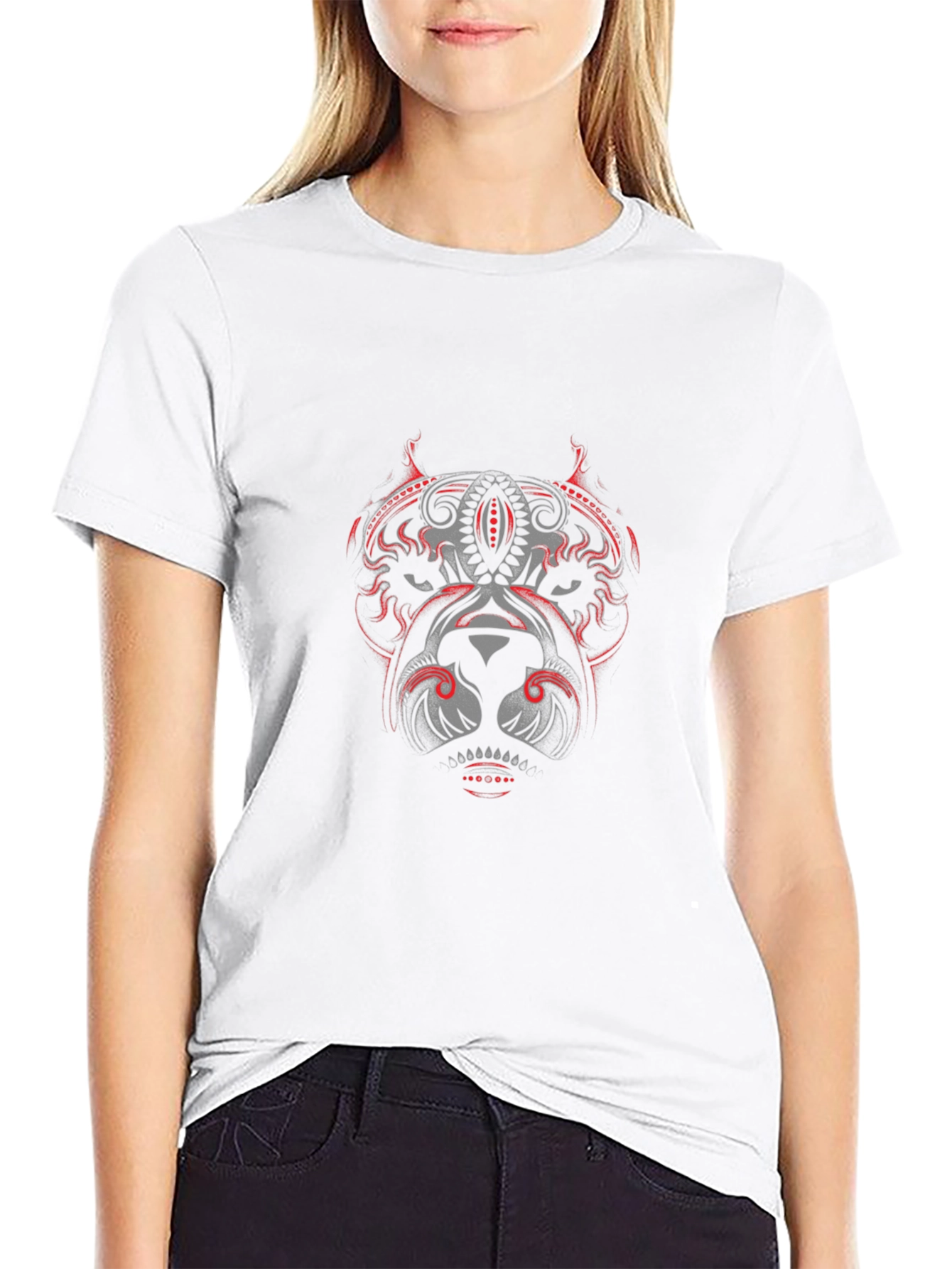 Graphic Pitbull Design Black T-Shirt