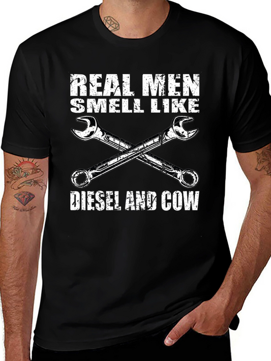 Real Men Diesel & Cow T-Shirt