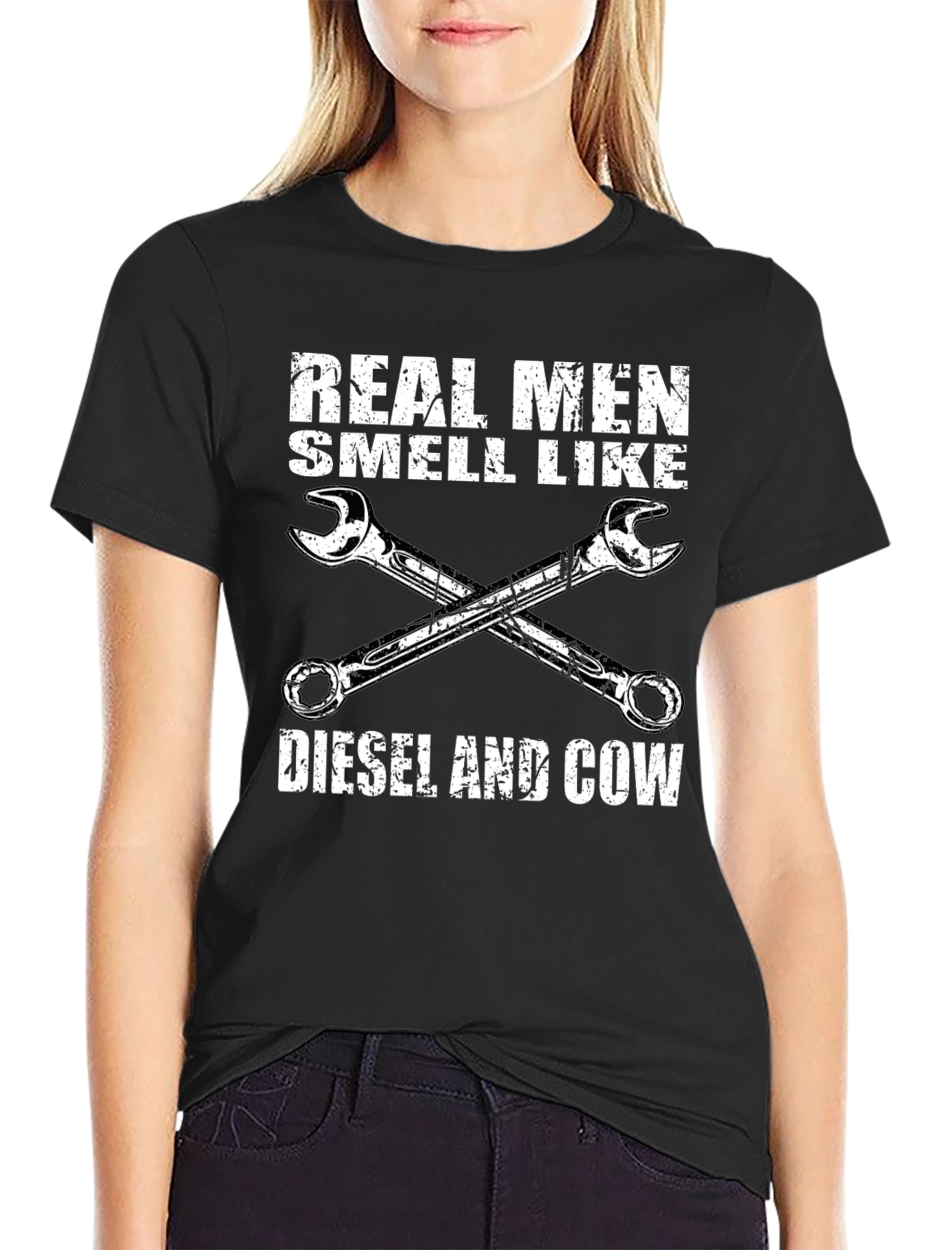 Real Men Diesel & Cow T-Shirt