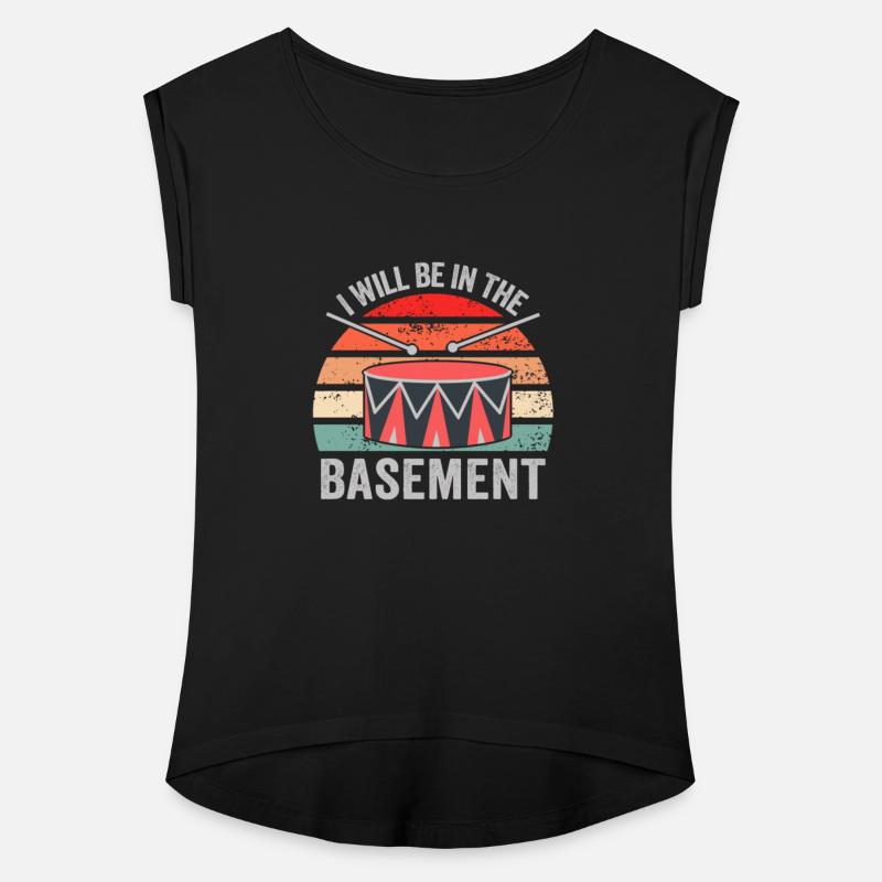 I'll be in the basement Drum Set Drummer Art