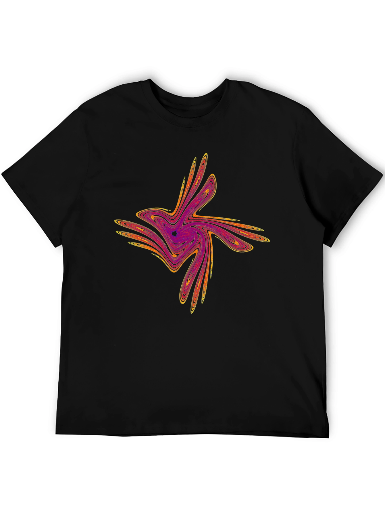 Abstract Swirl Graphic Tee