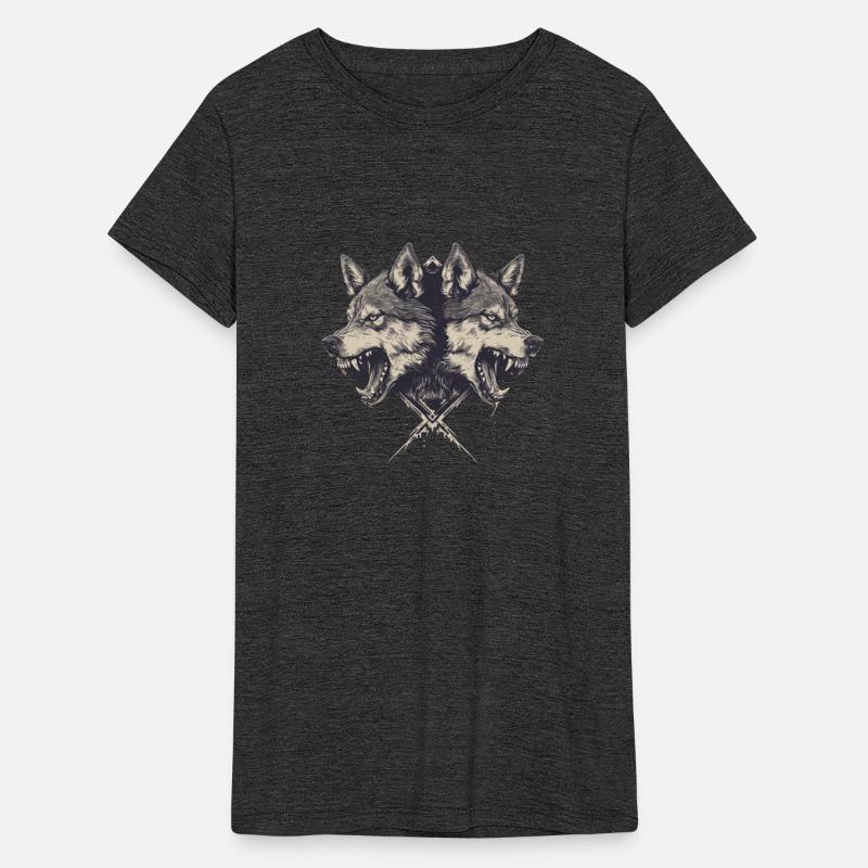 Intricate Monochrome Wolf Illustration Featuring