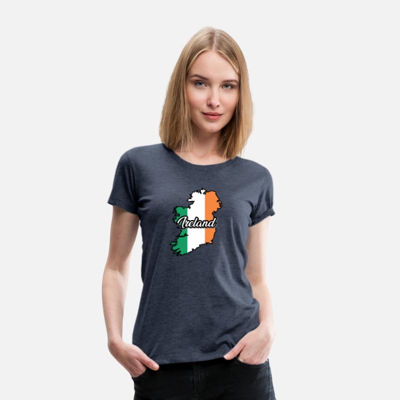 Ireland Flag Map, Patriotic Inscription, Country.