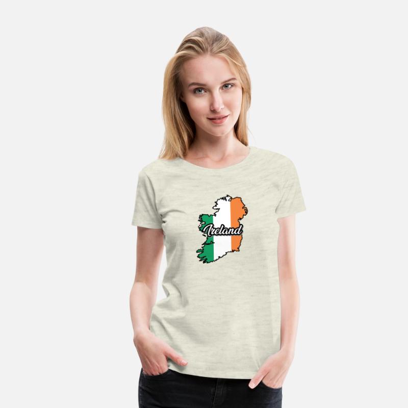 Ireland Flag Map, Patriotic Inscription, Country.