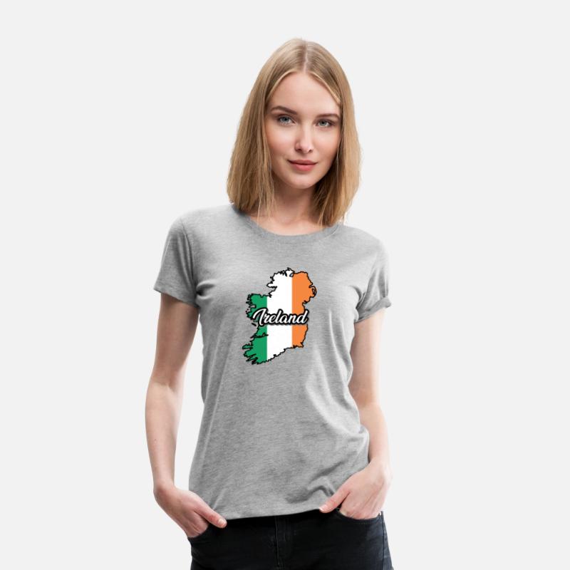 Ireland Flag Map, Patriotic Inscription, Country.