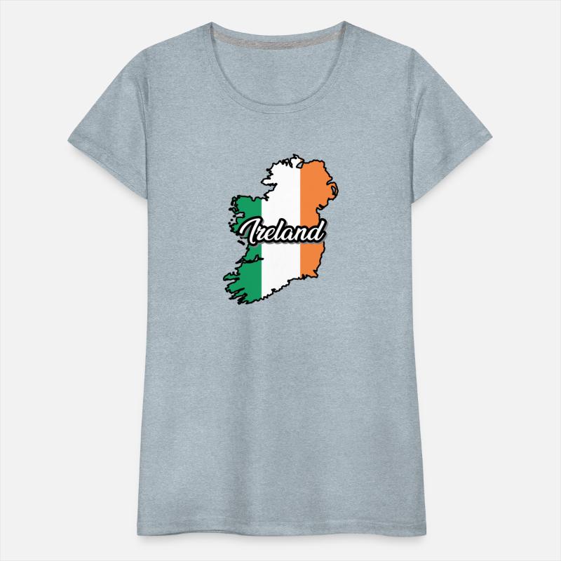 Ireland Flag Map, Patriotic Inscription, Country.