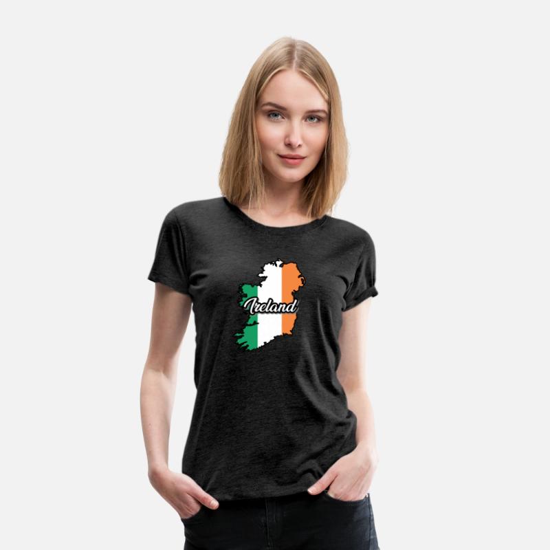 Ireland Flag Map, Patriotic Inscription, Country.