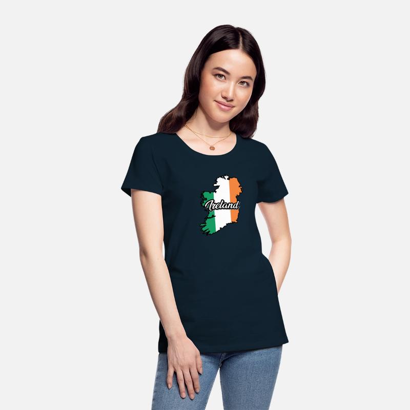 Ireland Flag Map, Patriotic Inscription, Country.
